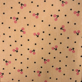 Cherry Spot 52% Cotton 48% Polyester 145cm Wide Digitally Printed Fabric for Crafting, Sewing, Patchwork, Dressmaking